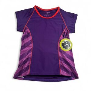 Moxie Cycling Jersey Women's Large NWT - Purple Short Sleeve Bike Top